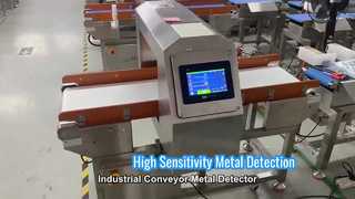 Compact Industrial Metal Detector with Conveyor System