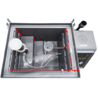 OBM 1440L Salt Spray Corrosion Test Machine Salt Fog Test Chamber Salt Spray Corrosion Cabinet