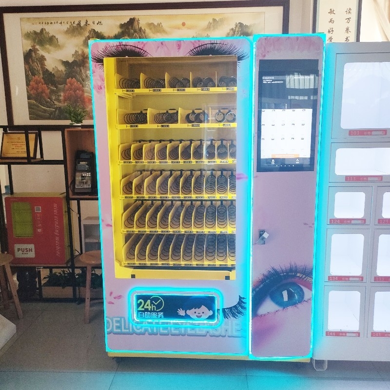 Color Painting Sticker Chocolate Vending Machine For Milk Cigarette
