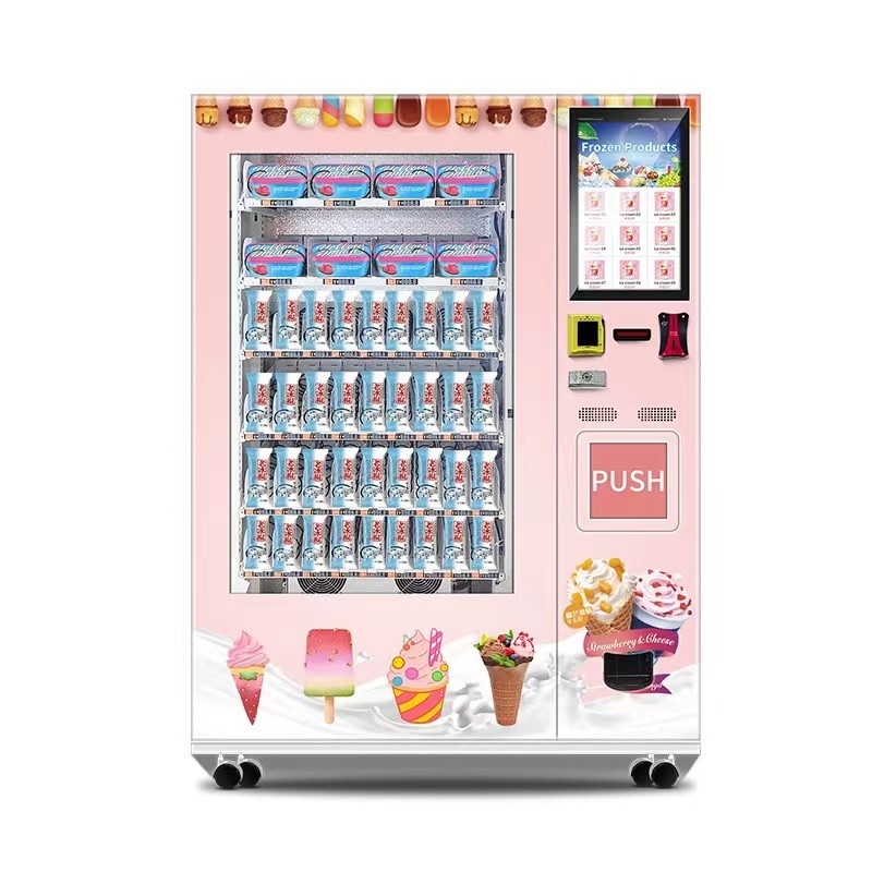 Color Painting Sticker Chocolate Vending Machine For Milk Cigarette