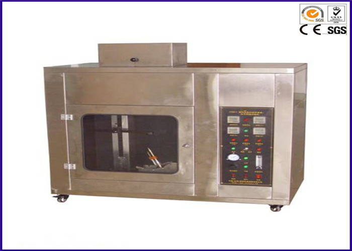 Plastic Horizontal Flammability Tester Burning Rate Test Apparatus With Angle Adjustable