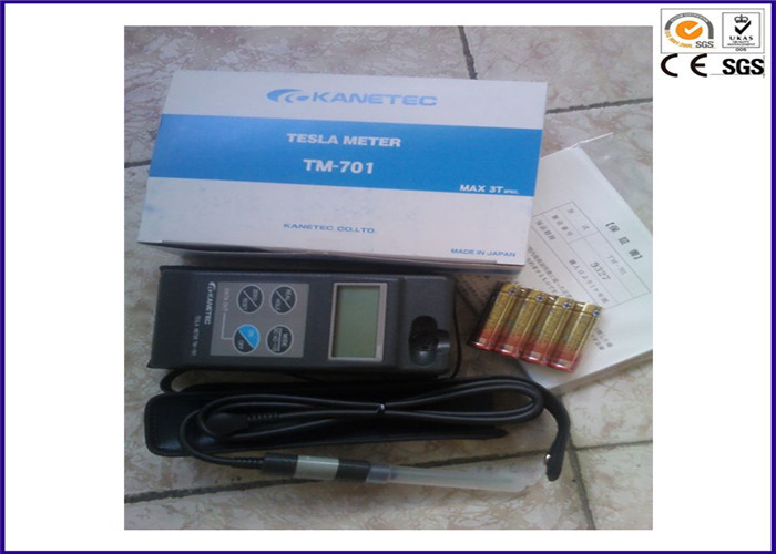 Magnetic Field Strength Meter , Tesla Gauss Meter With Axial Type Probe