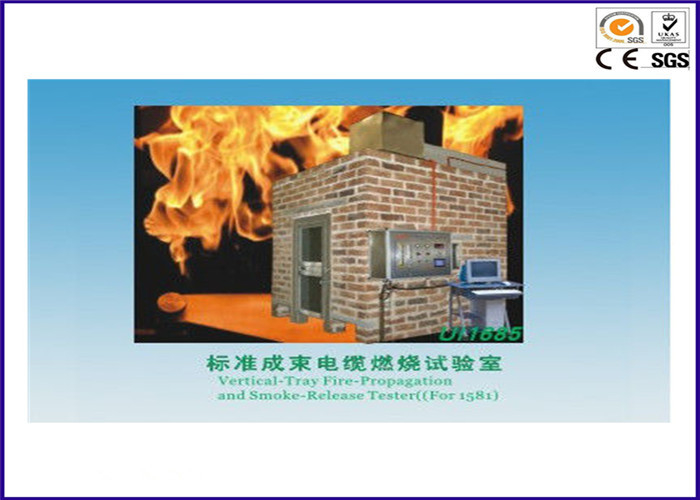 Standard Bunched Cable / Wire Flame Test Equipment With 0.1Mpa Gas Pressure