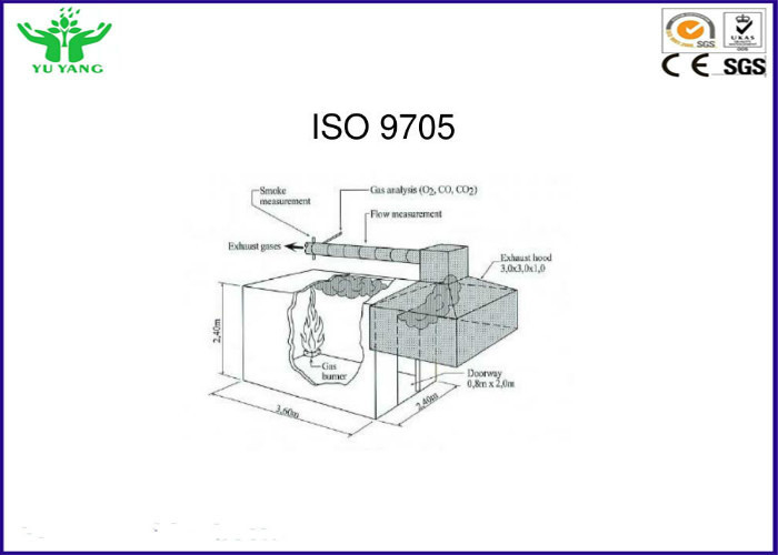 Heat Release Rate Fire Testing Equipment In Full Scale Room Corner Test 6 Kw 380v