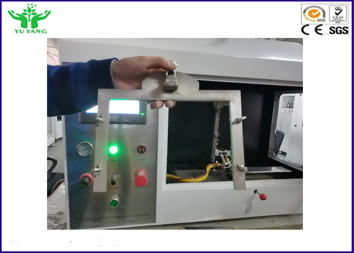 Single Flame Source Flammability Test Apparatus White Color Iso 11925-2 Standard