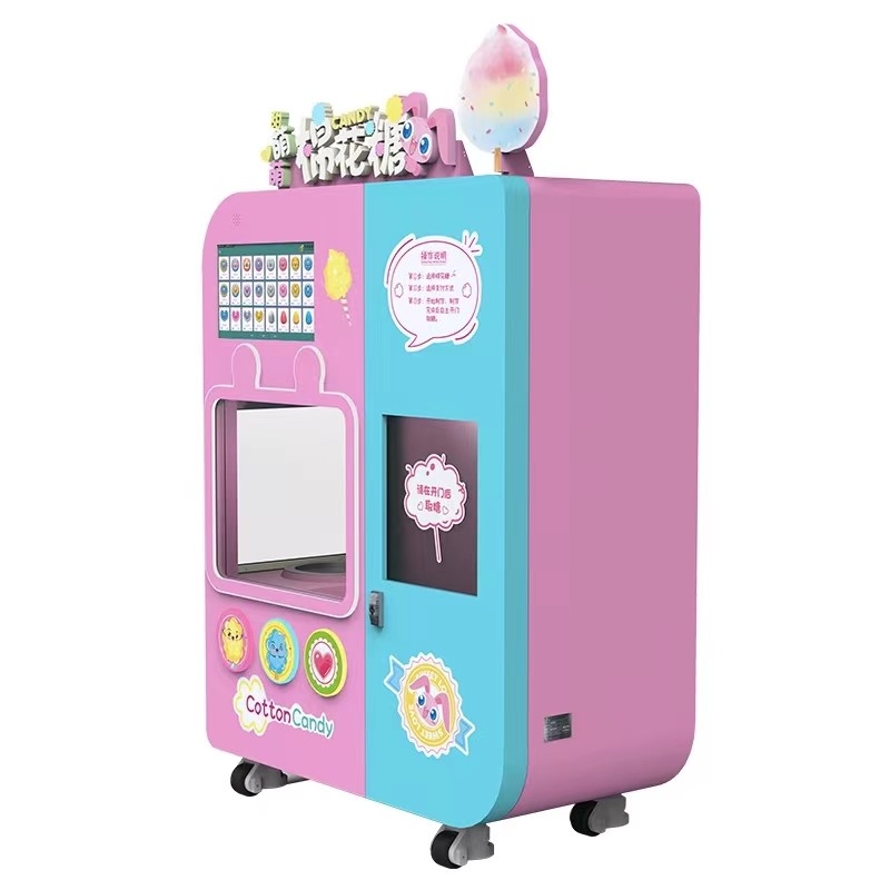 Unique Ultrasonic Sensing Chip Brand-new Automatic Floss Sugar Cotton Candy Commercial Machine