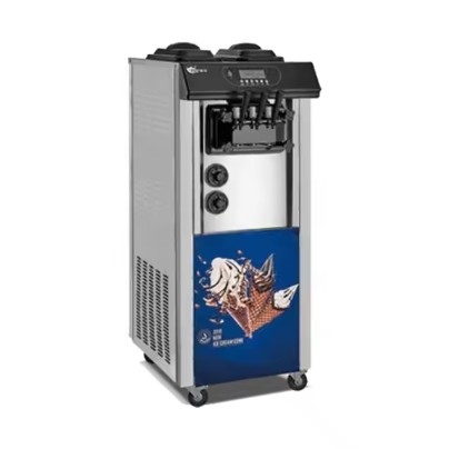 Floor Standing 13L Three Head Automatic Vending Machine For Frozen Desserts Ice Cream Production