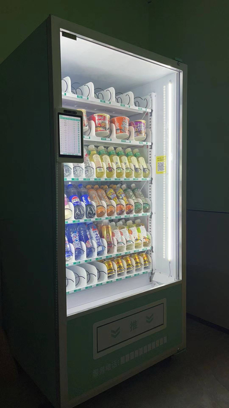 Self - Service Vending Machine For Airports Offering Travel - Friendly Snacks And Drinks