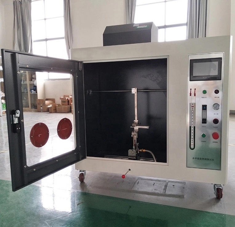 UL94 Flammability Testing Equipment Horizontal and Vertical Flame Chamber for Plastic Materials in Consumer Electric Devices