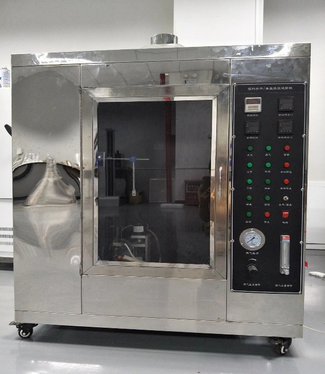 UL94 Flammability Testing Equipment Horizontal and Vertical Flame Chamber for Plastic Materials in Consumer Electric Devices