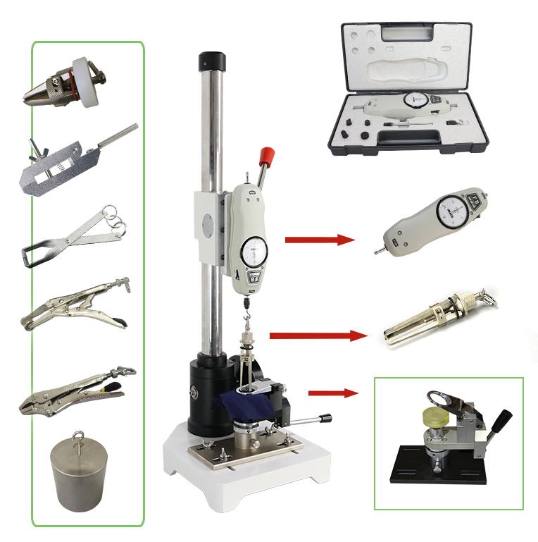 ASTM PS79-96 Snap Button Motorized Push and Pull Tester With Tension Meter