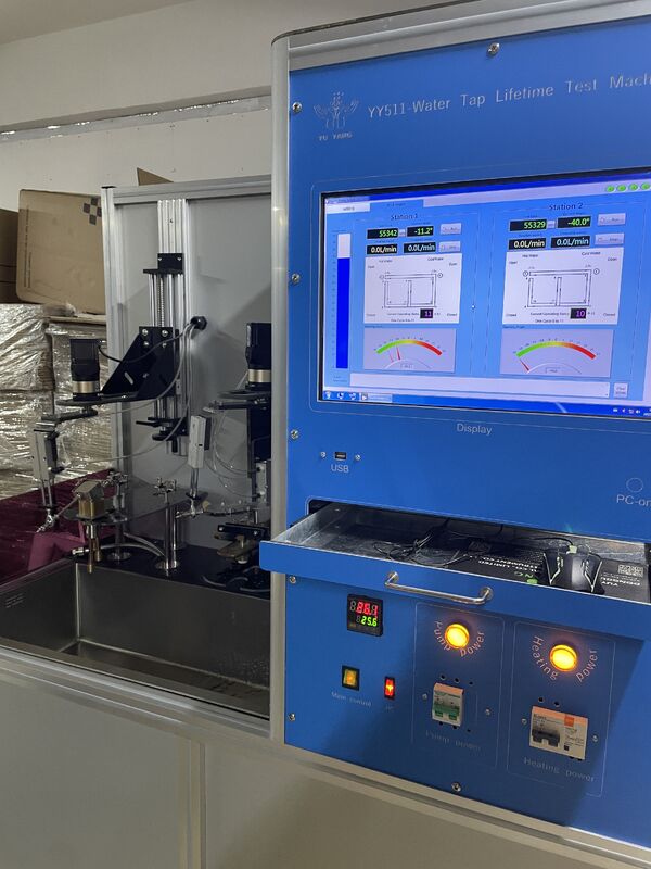 EN817 Professional Faucet Switch Life Tester, Automatic Water Circulation with Heating, 2-Station Simultaneous Testing for Faucet Durability Evaluation