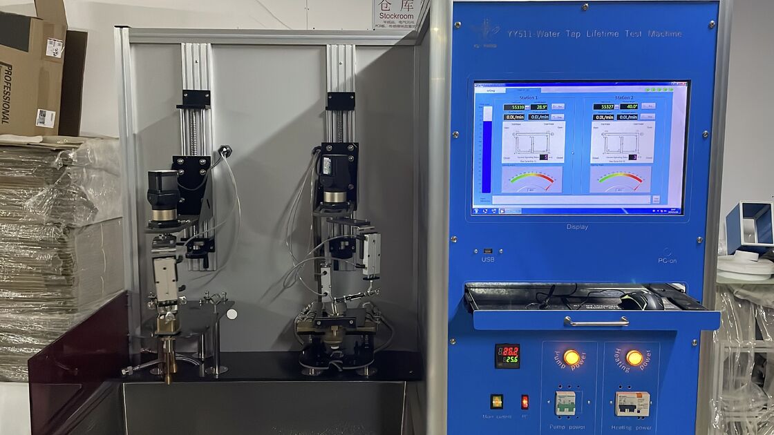 EN817 Computer-Controlled Faucet Life Cycle Testing Machine with Adjustable Speed (0-15/min) and Stainless Steel Construction