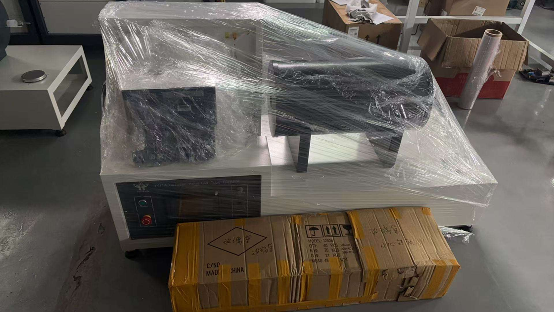 Halogen Acid Gas Cable Combustion Corrosivity Tester with PH Conductivity Measurement System Compliant with IEC 60754 and Featuring Stainless Steel Fixtures and Adjustable Electric Systems