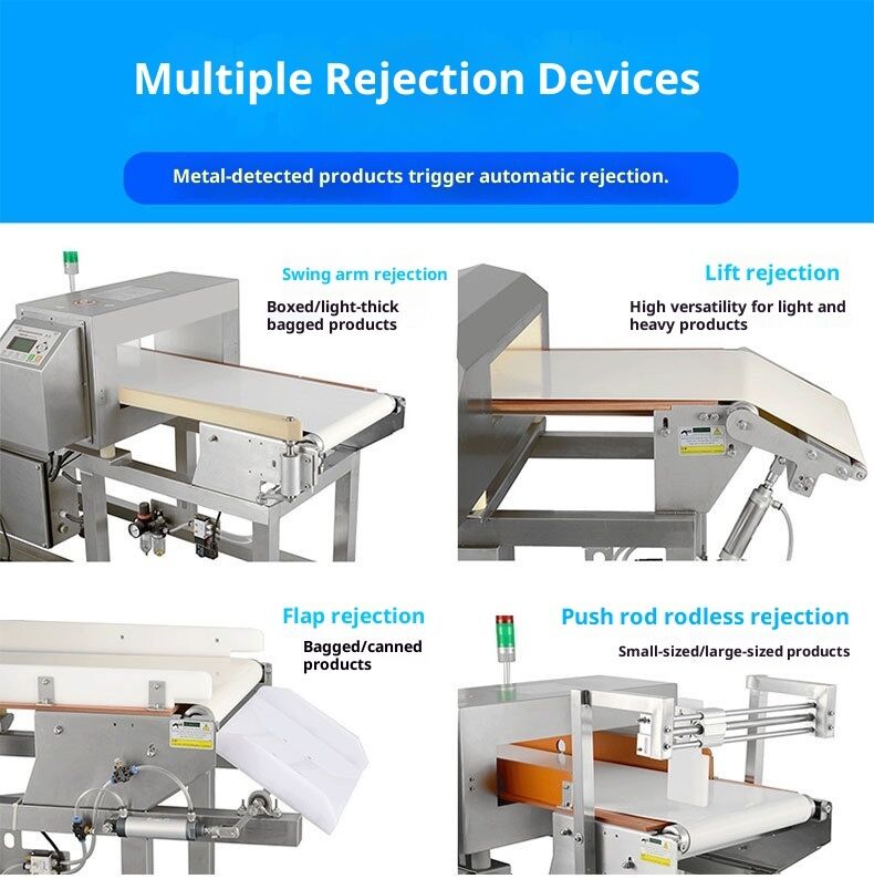 High Precision Automatic Factory Price Intelligent Digital All-metal Detectors Food Production Line Metal Detector Conveyor Belt