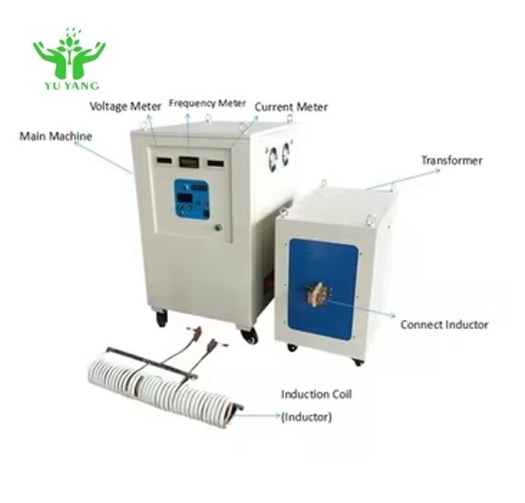 Industrial PLC Controlled Induction Heating Machine for Steel Rod Fastener Bolt Nut Hardware Heating High Efficiency Factory Use