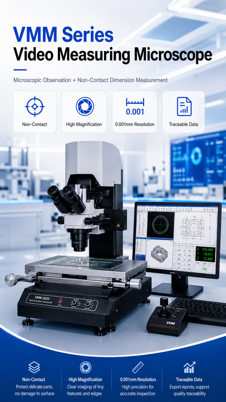 VMM Series Video Measuring Microscope with 1/2