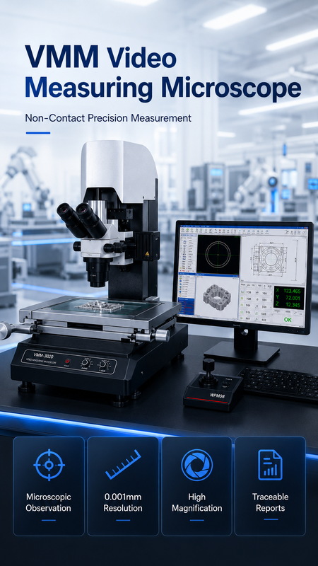VMM Series Video Measuring Microscope with 1/2