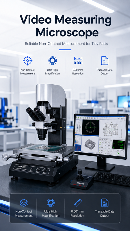 VMM Series Video Measuring Microscope with 1/2