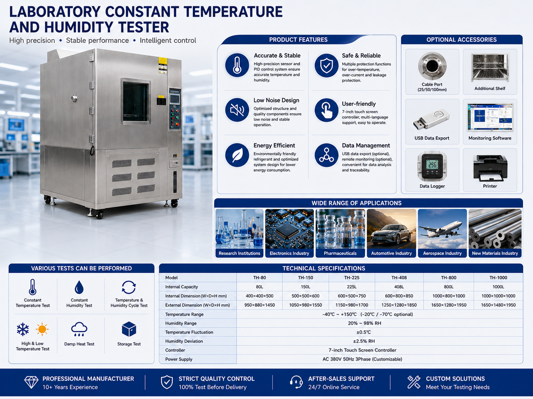 Industrial Climate Test Chamber Temperature Humidity Stability Testing Machine for Laboratory