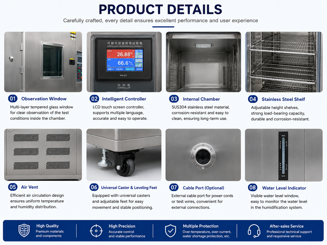Industrial Climate Test Chamber Temperature Humidity Stability Testing Machine for Laboratory
