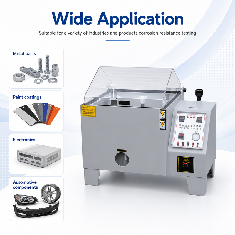 ASTM B117 ISO9227 Salt Spray Test Chamber with Precise Temperature Control and Adjustable Test Time