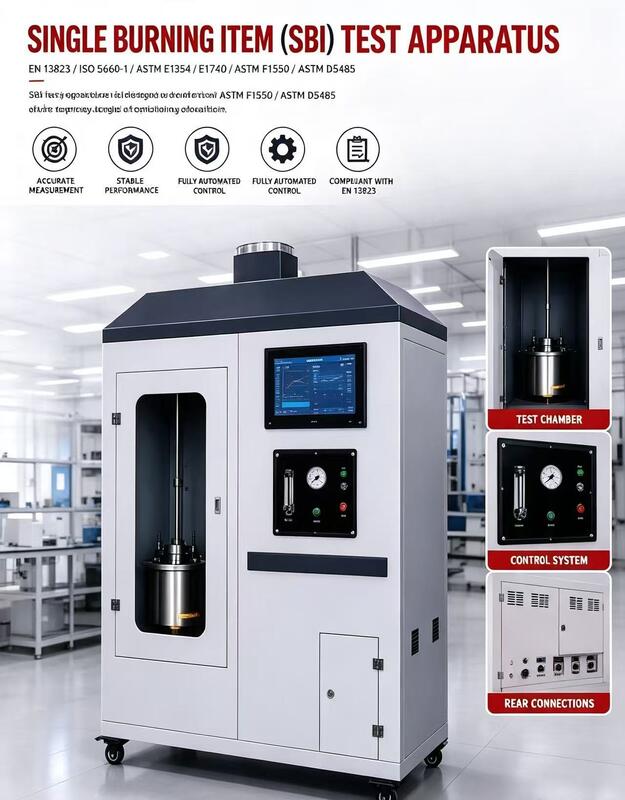 Plastic Flammability Tester with UL94 ASTM D1929 IEC707 Standards for Flash Point and Autoignition Temperature Testing