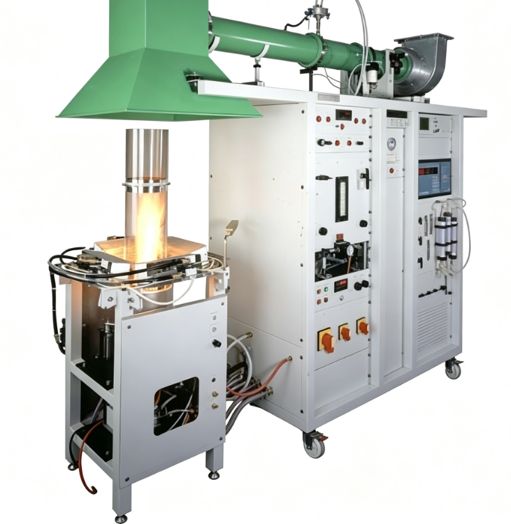 ASTM E2058 Fire Propagation Apparatus with 31 kW Propane Sandbox Burners for Heat Release Rate Measurement