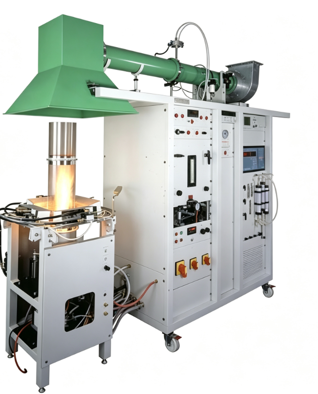 ASTM E2058 Fire Propagation Apparatus with 31 kW Propane Sandbox Burners for Heat Release Rate Measurement