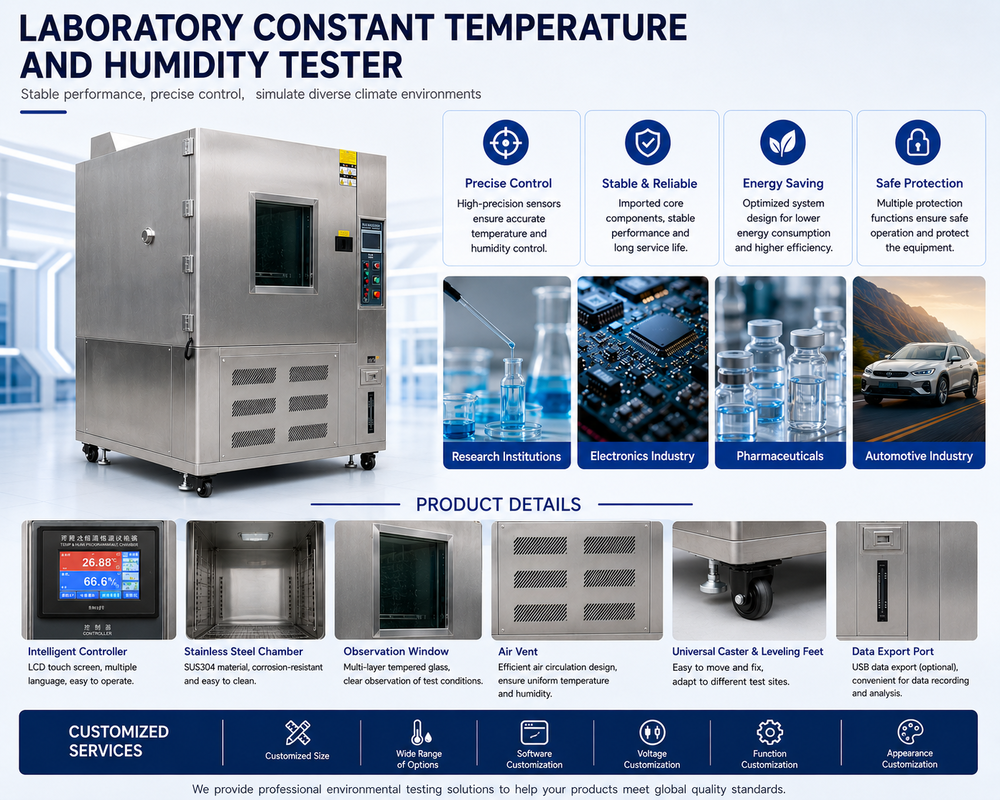 Programmable Constant Temperature And Humidity Test Chamber, Environmental Climate Chamber for Material Aging Test