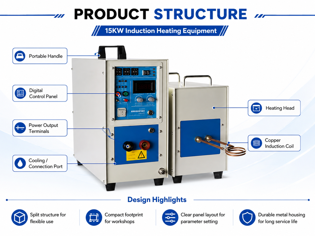 40KW High Frequency Induction Heating System for Metal Hardening Brazing and Forging Applications