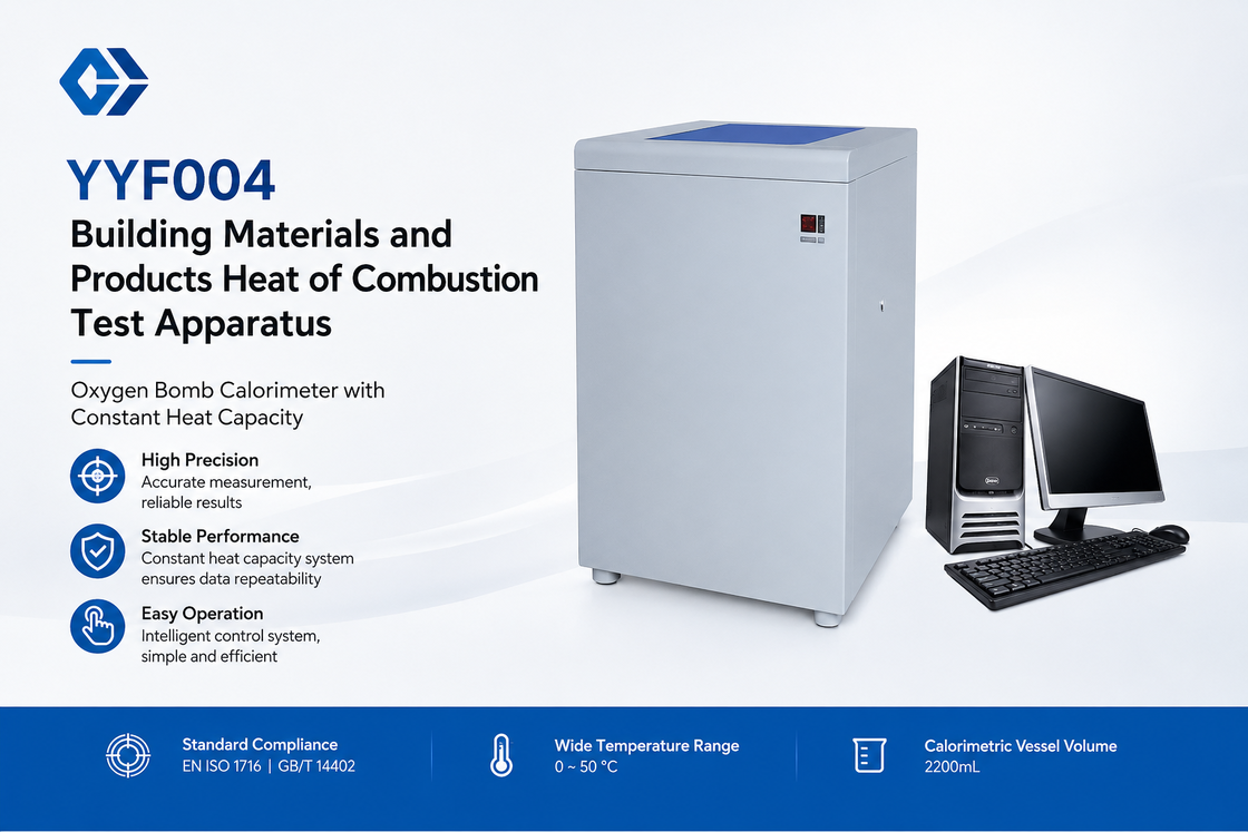 Oxygen Bomb Calorimeter with 300ML Bomb Volume and 0~3.5Mpa Pressure Resistance for Building Materials Combustion Heat Test EN ISO 1716 Compliant