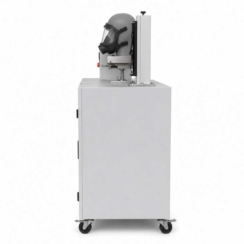 EN 136 Full Face Mask Head Harness Flame Resistance Test Equipment Respirator Fireproof Testing Machine for Laboratory