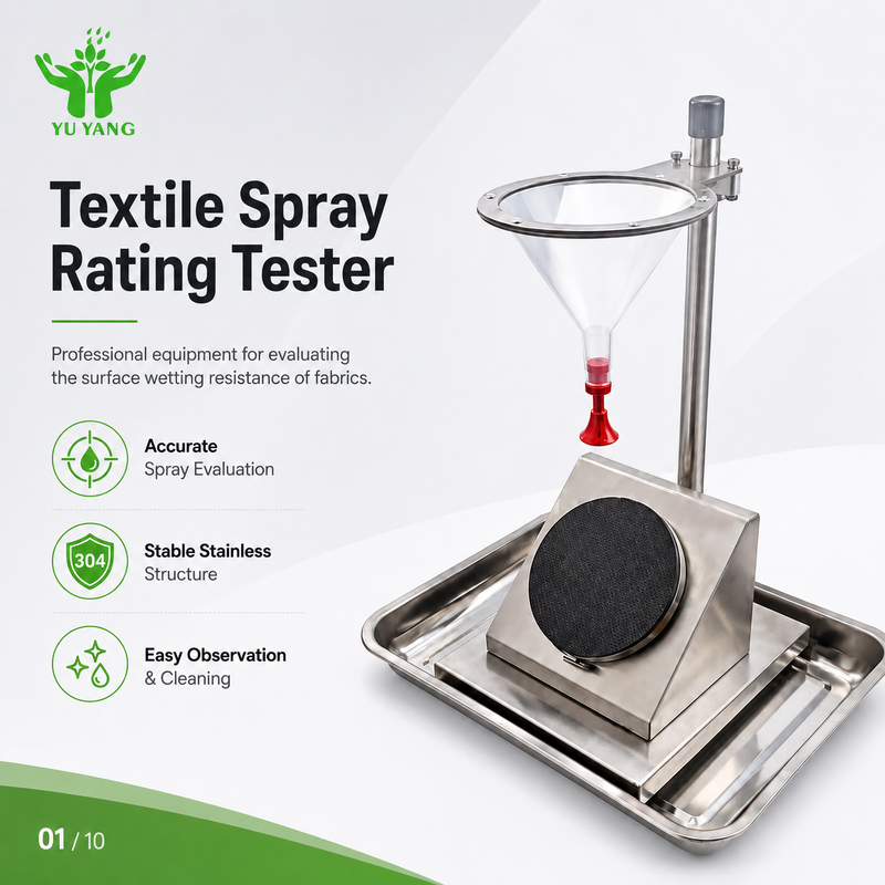 AATCC 22 ISO 4920 Textile Spray Rating Tester with 30s±1s Testing Time and AC 220V, 50HZ Power Supply