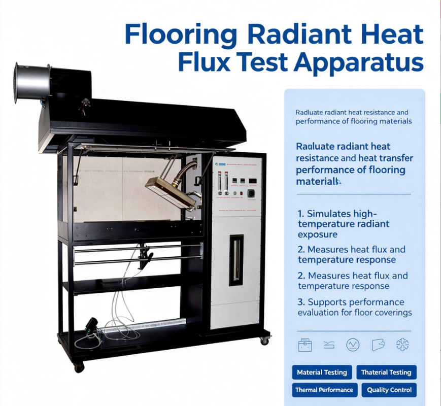 Flooring Radiant Heat Flux Test Apparatus Precision Thermal Performance Testing Machine For Building Floor Material