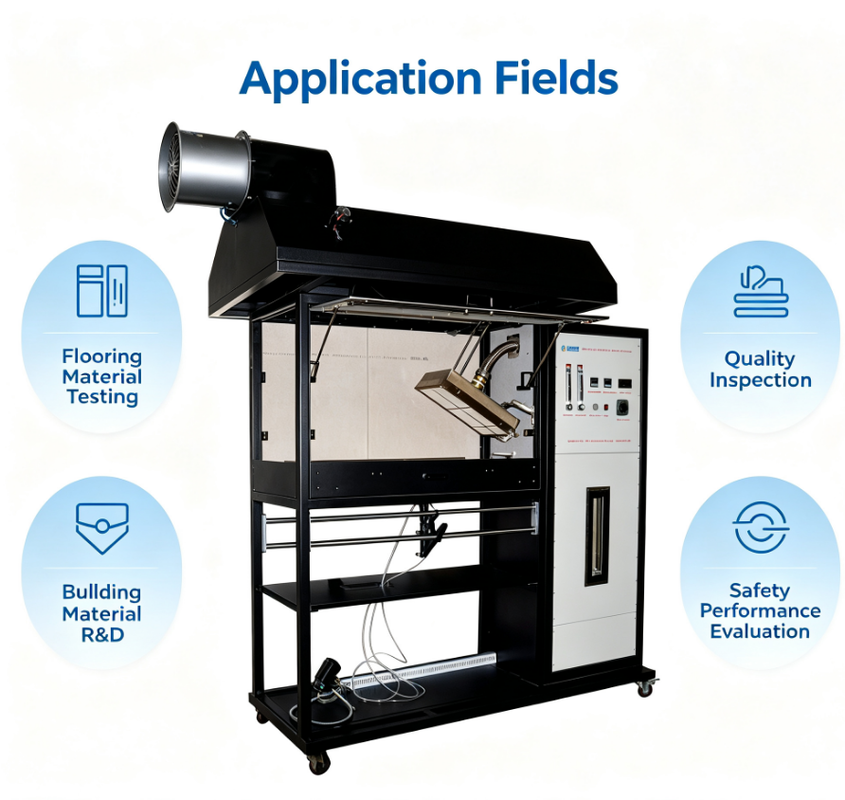 Intelligent Flooring Radiant Heat Flux Testing Apparatus Stable Accurate Floor Thermal Flux Detection Machine