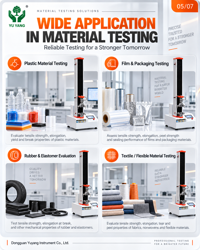 Universal Tensile Tester 5kN 500kg Single Arm Electronic Tensile Testing Machine with PLC Touch Screen