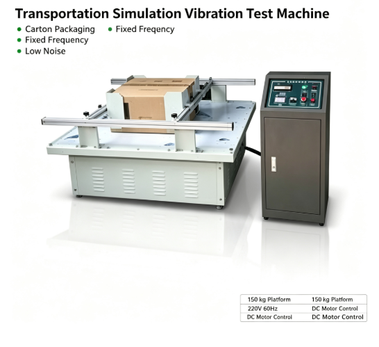Rotary Vibration Test Table with 130*120 cm Testing Dimension 25.4MM Amplitude and 2-5 Hz Adjustable Frequency for Carton Packaging