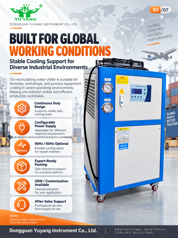 Manufacturer Produces Air-cooled Chillers, Small Refrigeration Units Injection Molding Cooling Freezers, and Industrial Chillers