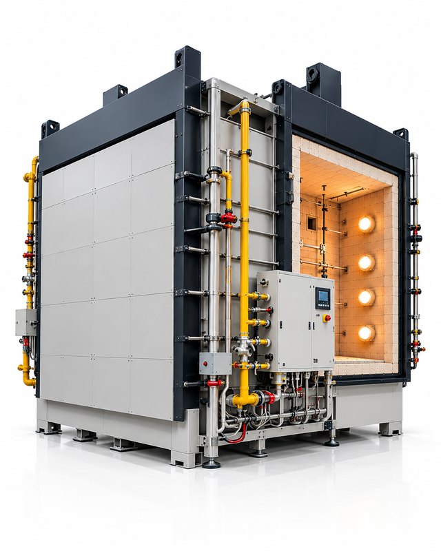 SUB304 Stainless Steel Vertical Fire Test Furnace with ±1% Accuracy and Automatic Shutoff for Fire Resistance Evaluation