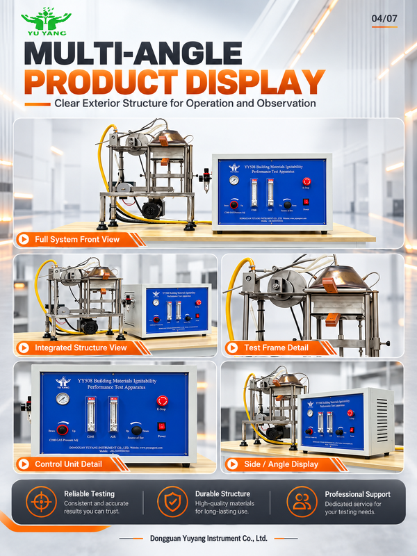 Laboratory ISO 5657 ASTM for Electronic Ignitability Tester Fire Safety Testing Equipment with 1 Year Warranty