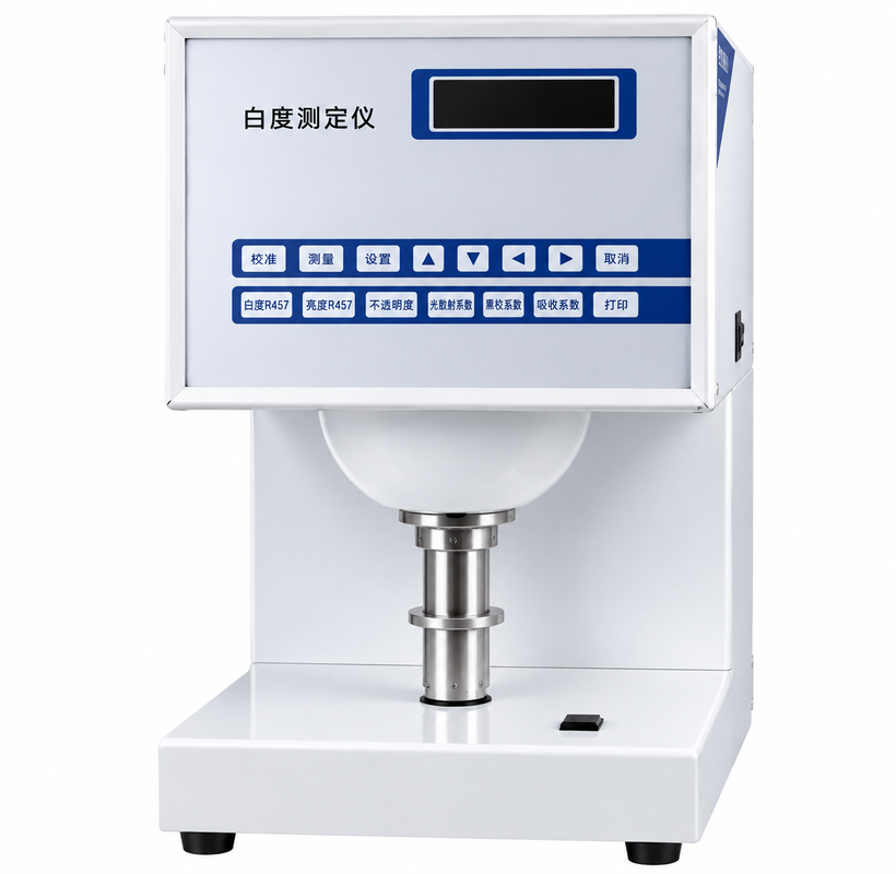 Digital Whiteness Meter R457 Blue Ray Whiteness Tester with 45/0 Optical Measurement System and D65 Illuminant