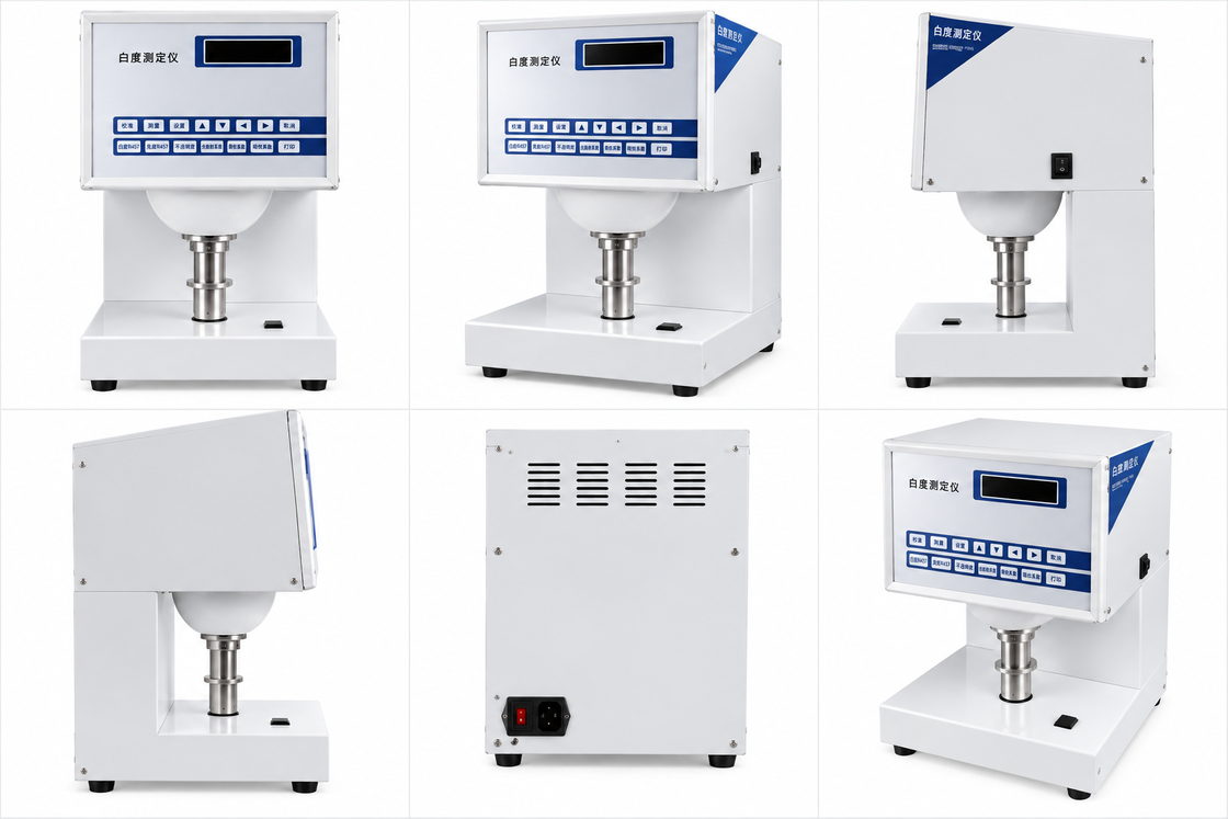Digital Whiteness Meter R457 Blue Ray Whiteness Tester with 45/0 Optical Measurement System and D65 Illuminant