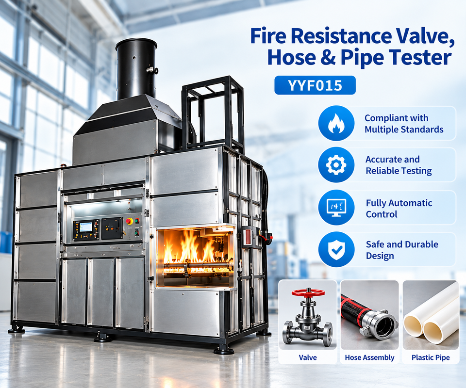 ISO10497 ISO19921 ISO19922 Compliant Fire Resistance Valve Tester with Adjustable Dropping Height 30-40mm and Platinum Electrode