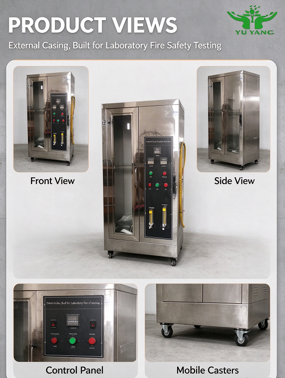 Single Wire / Cable Vertical Flame Test Machine, IEC 60332-1 Tester for Fire Resistance