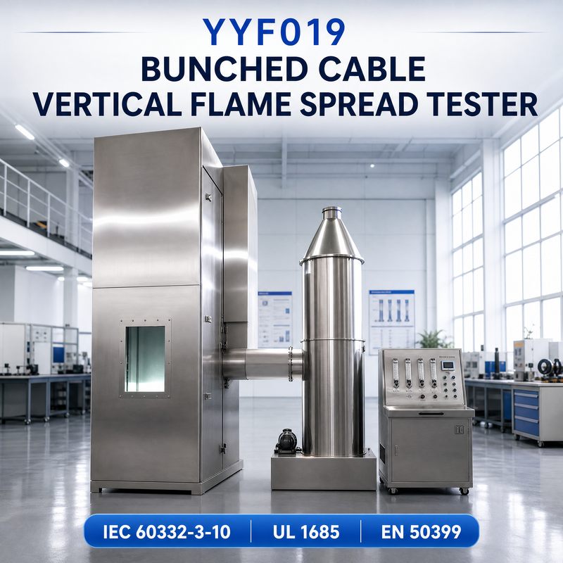 IEC 60332-3-10 UL1685 EN50399 Bunched Cable Vertical Flame Spread Tester Cable Flame Test Machine