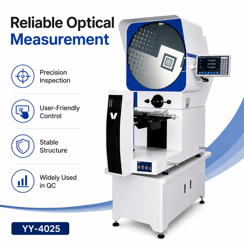 Horizontal Profile Projector Optical Comparator for Thread & Mold Contour Measurement