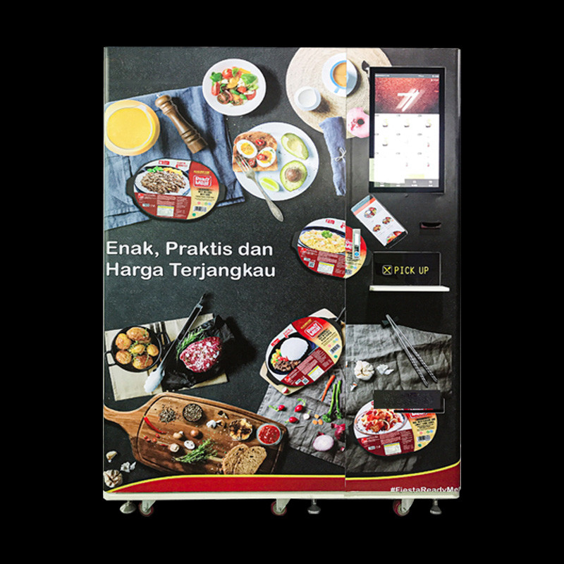 Water Controller Pizza And Drink Vending Machine For Station Shopping Mall