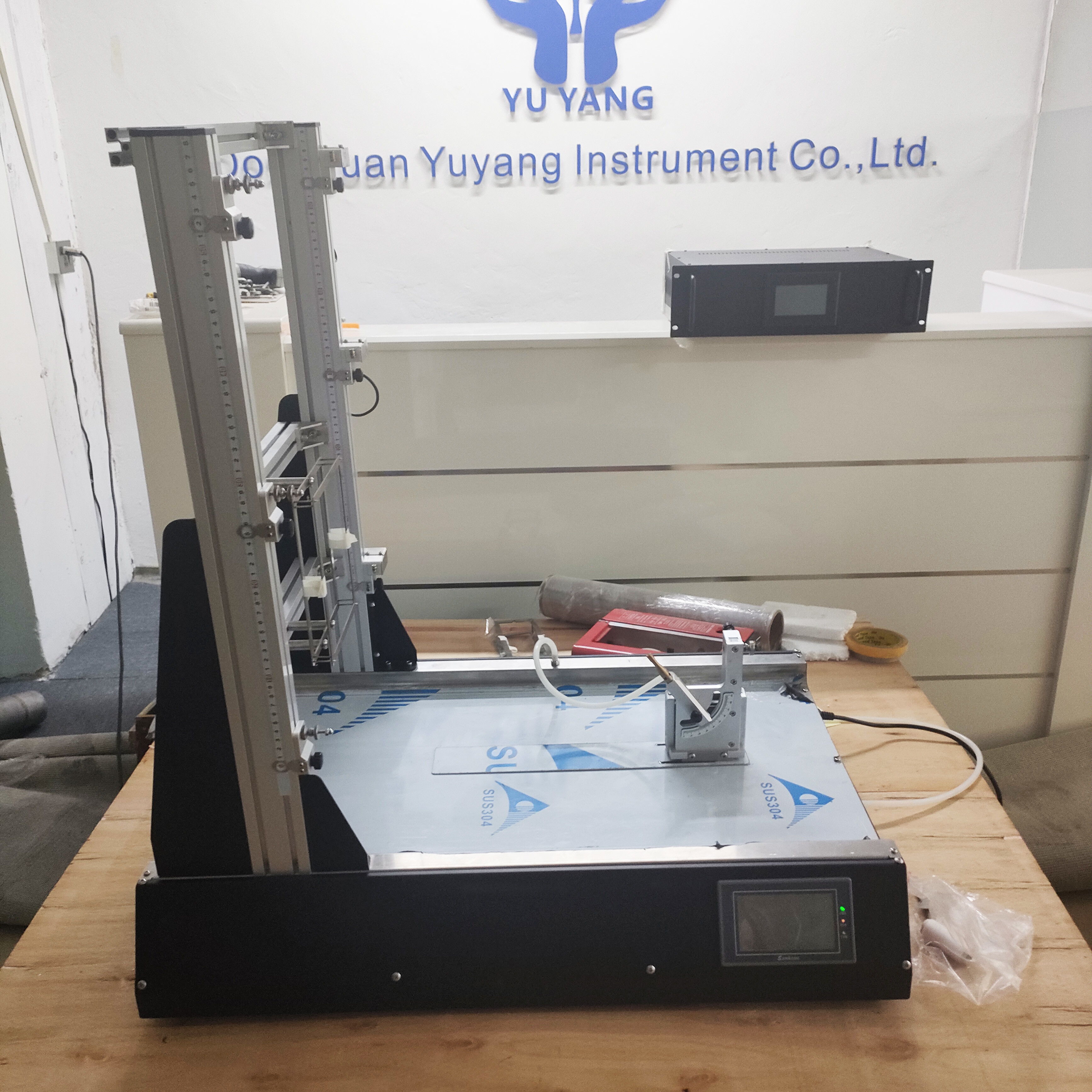 Plc Fabrics Textile Testing Machine Vertical Combustion Testing Equipment