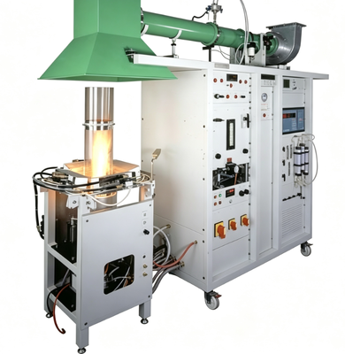 ASTM E2058 Fire Propagation Apparatus with 31 kW Propane Sandbox Burners for Heat Release Rate Measurement